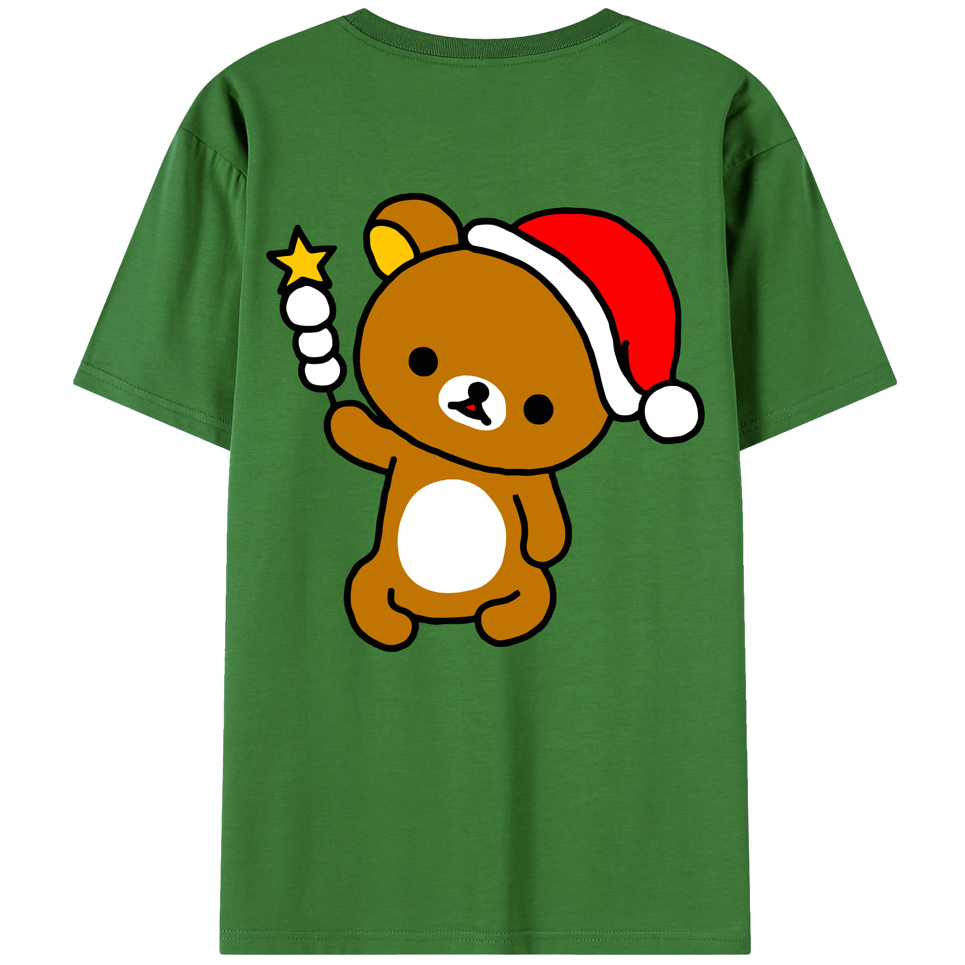 （画像用） リラックマ リラックマ キイロイトリ Rilakkuma Korilakkuma Kiiroitori レディース半袖Tシャツ(バックプリント)